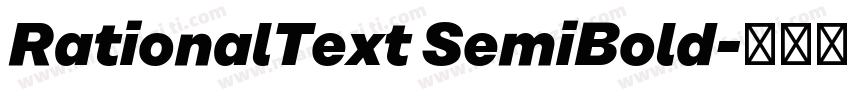 RationalText SemiBold字体转换